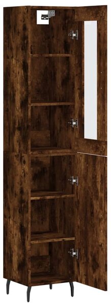 Skříň highboard kouřový dub 34,5 x 34 x 180 cm kompozitní dřevo 3199190