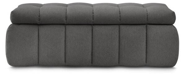 Bobochic Paris Tmavě šedá lavice Mont-Blanc 144 cm s úložným prostorem