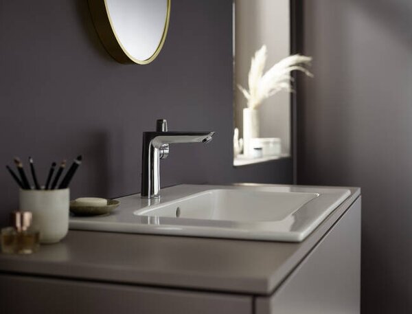 Hansgrohe Talis E Páková umyvadlová baterie 150 s odtokovou soupravou s táhlem, chrom 71754000