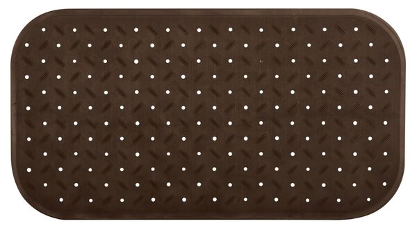 MSV protiskluzová podložka do vany CLASS Premium, hnědá, SBS kaučuk, 36 x 65 cm