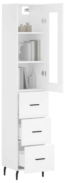 Skříň highboard bílá 34,5 x 34 x 180 cm kompozitní dřevo 3199249