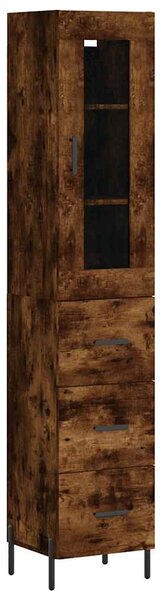 Skříň highboard kouřový dub 34,5 x 34 x 180 cm kompozitní dřevo 3199246
