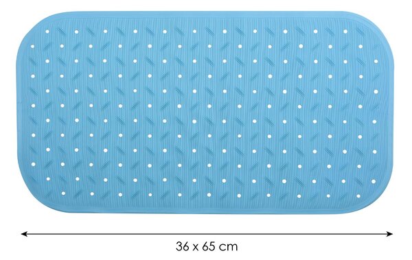 MSV protiskluzová podložka do vany CLASS Premium, nebesky modrá, SBS kaučuk, 36 x 65 cm