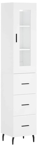 Skříň highboard bílá 34,5 x 34 x 180 cm kompozitní dřevo 3199249