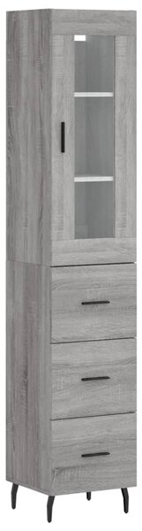 Skříň highboard šedá sonoma 34,5 x 34 x 180 cm kompozitní dřevo 3199255
