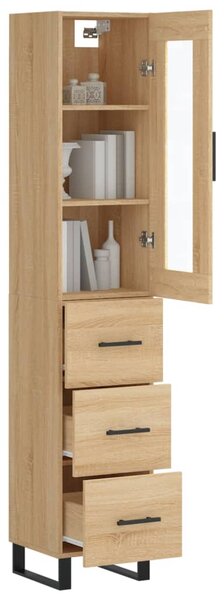 Skříň highboard dub sonoma 34,5 x 34 x 180 cm kompozitní dřevo 3199260