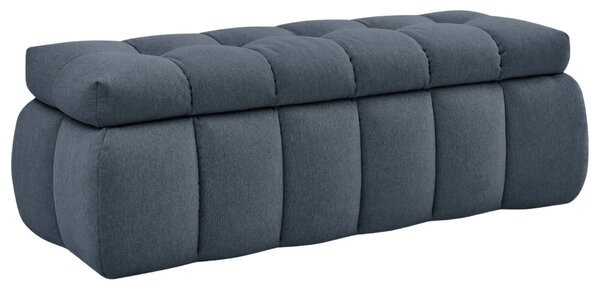 Bobochic Paris Tmavě modrá lavice Mont-Blanc 144 cm s úložným prostorem