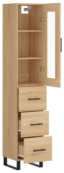 Skříň highboard dub sonoma 34,5 x 34 x 180 cm kompozitní dřevo 3199260