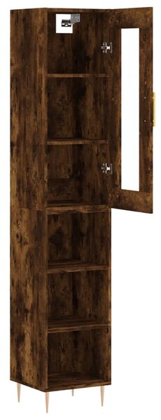 Skříň highboard kouřový dub 34,5 x 34 x 180 cm kompozitní dřevo 3199358