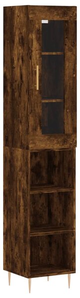 Skříň highboard kouřový dub 34,5 x 34 x 180 cm kompozitní dřevo 3199358