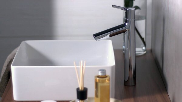 Hansgrohe Talis S Páková umyvadlová baterie 190 s odtokovou soupravou s táhlem, chrom 72031000