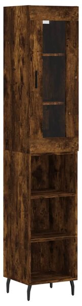 Skříň highboard kouřový dub 34,5 x 34 x 180 cm kompozitní dřevo 3199382