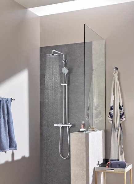 GROHE Euphoria System 210 - Sprchový systém s termostatem na zeď, Chrom 27964000