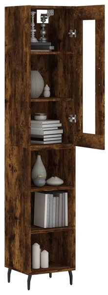 Skříň highboard kouřový dub 34,5 x 34 x 180 cm kompozitní dřevo 3199382