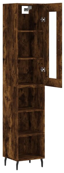 Skříň highboard kouřový dub 34,5 x 34 x 180 cm kompozitní dřevo 3199382