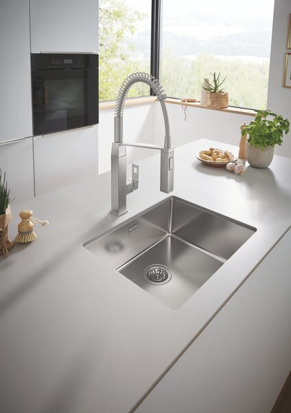 GROHE Eurocube - Páková dřezová baterie, DN 15, Chrom 31395000