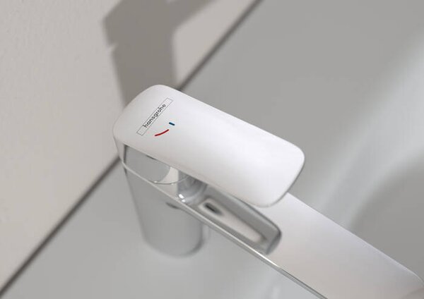 Hansgrohe Focus Páková umyvadlová baterie 100 CoolStart s odtokovou soupravou s táhlem, chrom 31621000