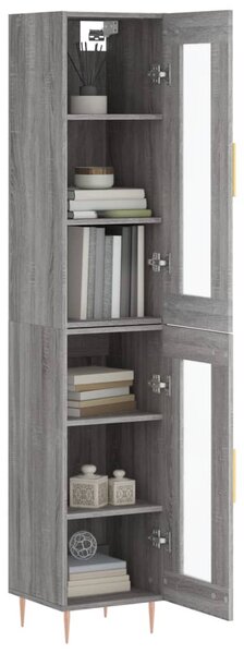 Skříň highboard šedá sonoma 34,5 x 34 x 180 cm kompozitní dřevo 3199423