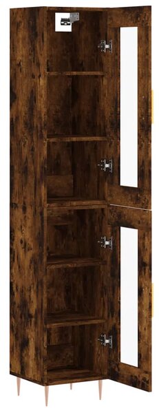 Skříň highboard kouřový dub 34,5 x 34 x 180 cm kompozitní dřevo 3199422