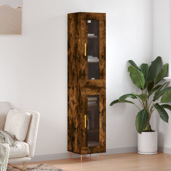 Skříň highboard kouřový dub 34,5 x 34 x 180 cm kompozitní dřevo 3199422