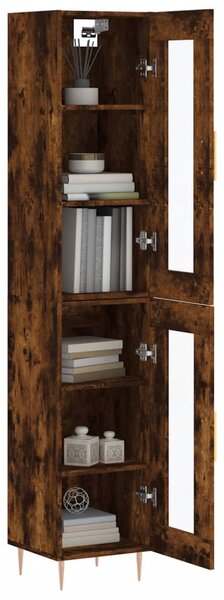 Skříň highboard kouřový dub 34,5 x 34 x 180 cm kompozitní dřevo 3199422