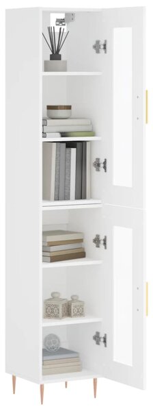 Skříň highboard bílá 34,5 x 34 x 180 cm kompozitní dřevo 3199417