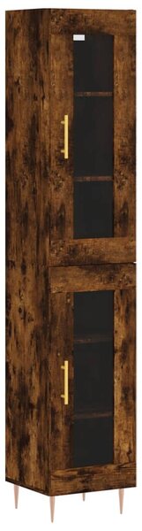 Skříň highboard kouřový dub 34,5 x 34 x 180 cm kompozitní dřevo 3199422