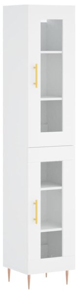 Skříň highboard bílá 34,5 x 34 x 180 cm kompozitní dřevo 3199417