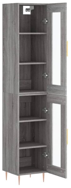 Skříň highboard šedá sonoma 34,5 x 34 x 180 cm kompozitní dřevo 3199423