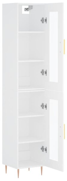 Skříň highboard bílá 34,5 x 34 x 180 cm kompozitní dřevo 3199417