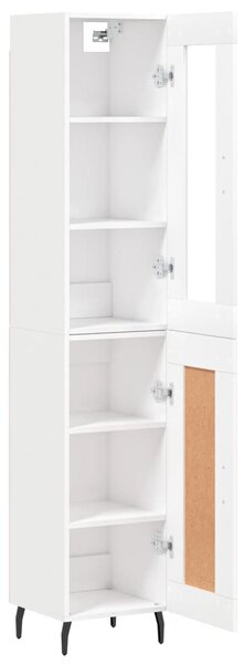 Skříň highboard bílá 34,5 x 34 x 180 cm kompozitní dřevo 3199505