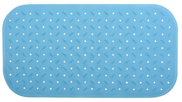 MSV protiskluzová podložka do vany CLASS Premium, nebesky modrá, SBS kaučuk, 36 x 76 cm