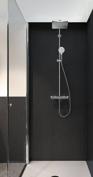 Hansgrohe Crometta E Showerpipe 240 1jet s termostatem, chrom 27271000