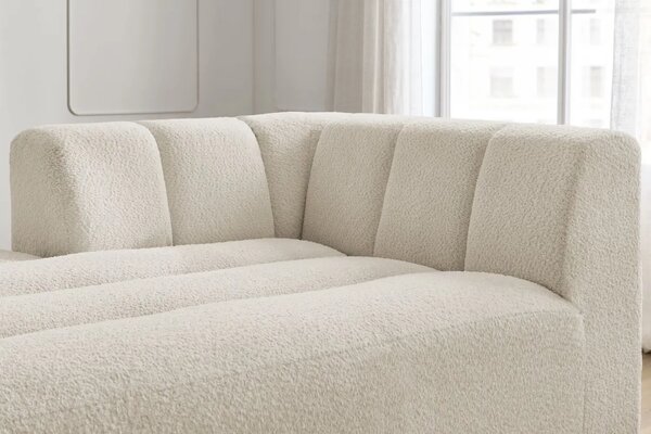 Bobochic Paris Béžová bouclé lenoška Annecy 170 cm, levá