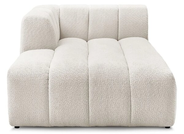 Bobochic Paris Bílá bouclé lenoška Annecy 170 cm, levá