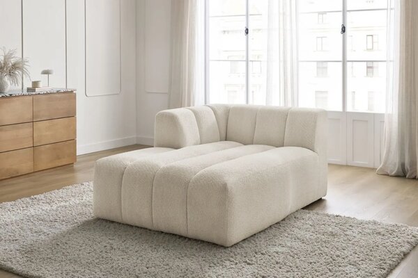 Bobochic Paris Béžová bouclé lenoška Annecy 170 cm, levá