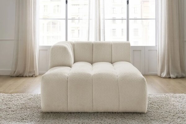 Bobochic Paris Béžová bouclé lenoška Annecy 170 cm, levá