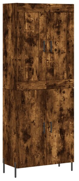 Skříň highboard kouřový dub 69,5 x 34 x 180 cm kompozitní dřevo 3199566