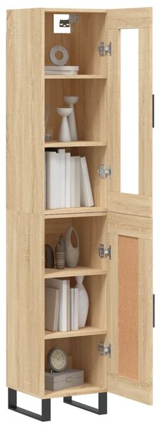 Skříň highboard dub sonoma 34,5 x 34 x 180 cm kompozitní dřevo 3199516