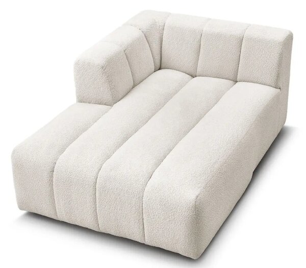 Bobochic Paris Bílá bouclé lenoška Annecy 170 cm, levá