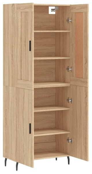 Skříň highboard dub sonoma 69,5 x 34 x 180 cm kompozitní dřevo 3199572