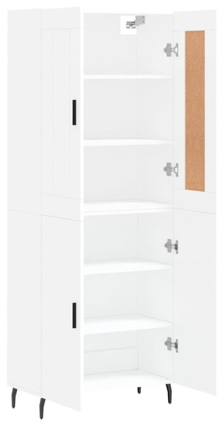 Skříň highboard bílá 69,5 x 34 x 180 cm kompozitní dřevo 3199569