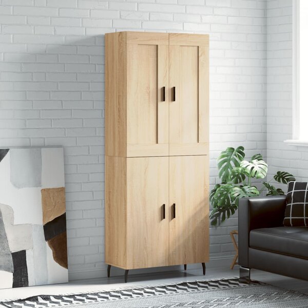 Skříň highboard dub sonoma 69,5 x 34 x 180 cm kompozitní dřevo 3199572