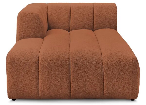 Bobochic Paris Terakotově oranžová bouclé lenoška Annecy 170 cm, levá
