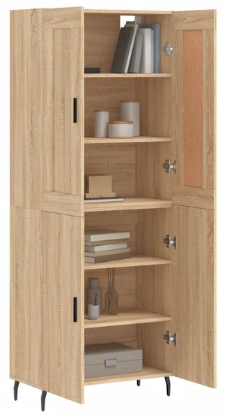 Skříň highboard dub sonoma 69,5 x 34 x 180 cm kompozitní dřevo 3199572