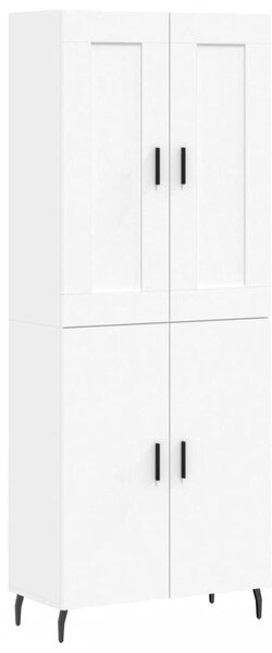 Skříň highboard bílá 69,5 x 34 x 180 cm kompozitní dřevo 3199569