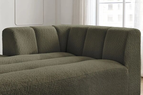 Bobochic Paris Zelená bouclé lenoška Annecy 170 cm, levá