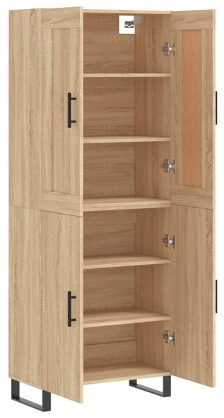 Skříň highboard dub sonoma 69,5 x 34 x 180 cm kompozitní dřevo 3199580