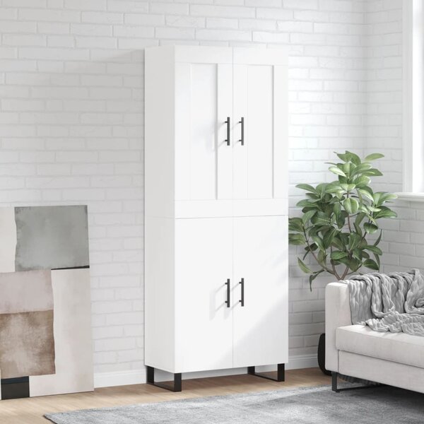 Skříň highboard bílá 69,5 x 34 x 180 cm kompozitní dřevo 3199577