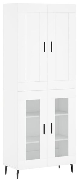 Skříň highboard bílá 69,5 x 34 x 180 cm kompozitní dřevo 3199633